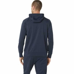 Áo Khoác Asics Chính Hãng - Hybrid Polyester Hooded Sweatshirt - Màu Xanh | JapanSport 2031E328-402