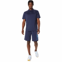 Áo Polo Asics Chính Hãng - HEX GRAPHIC DRY POLO SHIRTS - Màu Xanh | JapanSport 2031E496-402