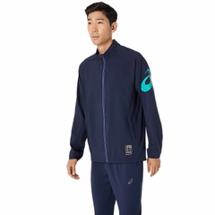 Áo Khoác Asics Chính Hãng - Cool Summer Knitted Jacket - Màu Xanh  | JapanSport 2031E989-400