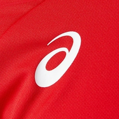 Áo Khoác Asics Chính Hãng - Soccer Team Long Sleeve Training Shirt - Màu Đỏ | JapanSport 2101A054-600