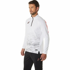 Áo Khoác Asics Chính Hãng - Dry Half-Zip - Màu Trắng | JapanSport 2101A176-100