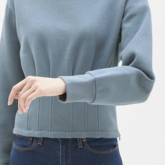 Áo Uniqlo Chính hãng - Waist tuck pullover CL - Màu Xanh | JapanSport 241-299225-67