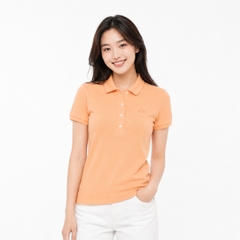 Áo Polo Lacoste nữ Chính hãng - L.12.D Slim Fit Stretch Petit Piqué - Màu Cam | JapanSport PF5462-51-IXY
