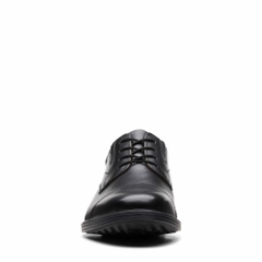 Giày Clark Nam Chính Hãng - Mens Clarks Whiddon Cap Oxford - Đen | JapanSport 261-52912