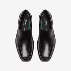 Giày Clark Nam Chính Hãng - Cosgrove Free Black Leather - Đen | JapanSport 261-82158