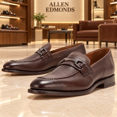 Giày Allen Edmonds Nam Chính Hãng - SIDNEY, DARK BROWN LE - Màu Nâu | JapanSport 8325