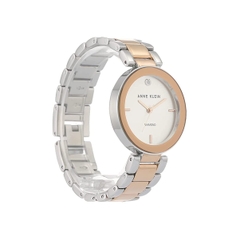 Đồng Hồ Anne Klein Nữ Chính Hãng - Genuine Diamond Dial Bracelet - Bạc/Vàng hồng | JapanSport AK/1363SVRT