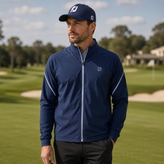 Áo Khoác FOOTJOY Chính Hãng - Long-Sleeve Full-Zip Jacket Lightweight Stretch Water-Repellent - Màu Navy | JapanSport 81819-FJ-S24-M13