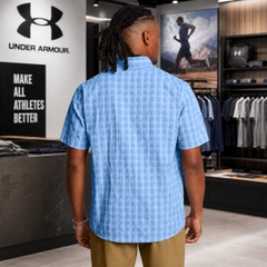 Áo Sơ mi Under Armour Chính hãng - Men's Drift Tide 2.0 Plaid Short-Sleeve T-Shirt - Màu xanh | JapanSport 1369304-467