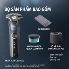 Máy cạo râu Philips Chính hãng -  5000 Series S5882/60  - Cạo sát, êm da - Màu đen  | JapanSport