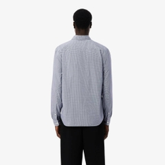 Áo Sơ Mi Lacoste Chính Hãng - Gingham Poplin - Màu Ghi | JapanSport CH5621-51-522