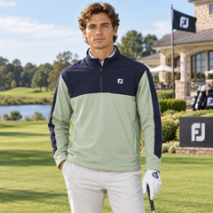 Áo Khoác FOOTJOY Chính Hãng - Hybrid 3D Half-Zip Jacket - Màu Xám | JapanSport 38621 FJ-F25-O02