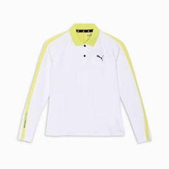 Áo Polo Puma Nữ Chính Hãng - Women's Golf Stretch Performance Long-Sleeve Polo Shirt- Màu Trắng | JapanSport 630584-03