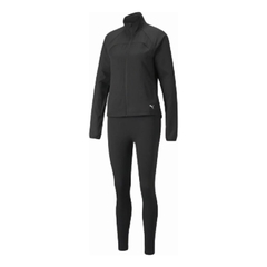 Bộ thể thao Puma Nữ Chính Hãng - Women's Active Woven Track Suit Top and Bottom Set - Đen | JapanSport 849486-01
