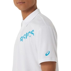 Áo Polo Asics Chính Hãng - HEX GRAPHIC DRY POLO SHIRTS - Màu Trắng | JapanSport 2031D821-100