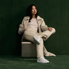 Giày Lacoste Nữ Chính Hãng - Carnaby Set Leather - Màu Trắng | JapanSport 7-48SFA0013-1Y9