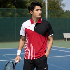Áo Polo Mizuno Chính Hãng -  Tennis Wear - Màu Đỏ | JapanSport 62JA9003-65