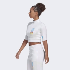 Áo Phông Adidas Nữ Chính Hãng - SLIM FIT MISSION VICTORY - Trắng | JapanSport HN1611