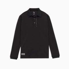 Áo Puma Nữ Chính Hãng -  PUMA Shadowcat Graphic Long Sleeve Polo - Màu Đen | JapanSport 635829-03