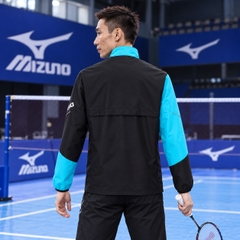 Áo Khoác Mizuno Chính Hãng - Active Warmer Jacket Unisex - Màu Xanh/Đen | JapanSport 62MEA502-92