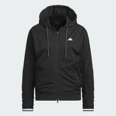 Áo Khoác Adidas Nữ Chính Hãng - WIND.RDY Water-Repellent Full-Zip Shirred - Màu Đen | JapanSport IS4782