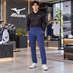 Quần dài Golf Mizuno Nam Chính Hãng - Stretch Tapered Move Pants - Màu xanh | JapanSport E2MFC524-22