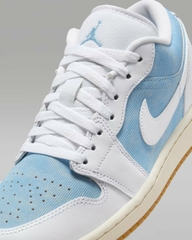 Giày Nike nữ Chính Hãng - Air Jordan 1 Low SE - Màu Xanh/ Trắng | JapanSport  HQ2004-400