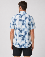 Áo Sơ mi Nam Under Armour Chính hãng - Dockside Short Sleeve - Màu Xanh/Trắng | JapanSport 1376577-279