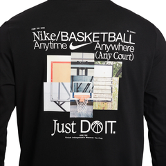 Áo phông dài tay Nike Nam Chính Hãng -  Basketball Long-Sleeve Shirt - Màu Đen| JapanSport HV1771-010
