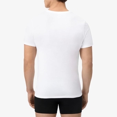 Bộ 3 áo Phông Nam Lacoste Chính Hãng - Chất thun cổ tròn bằng cotton, dáng slim fit - Đen/Trắng | JapanSport TH3374-51-BLG