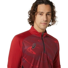 Áo Khoác Asics Chính Hãng - Dry Half Zip Training - Màu Đỏ | JapanSport 2101A216-600