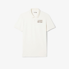 Áo Polo Lacoste Nam Chính hãng - Polo Golf Nam Chất Liệu Mini-Piqué Dáng Rộng - Màu Trắng | JapanSport DH8958-51-70V