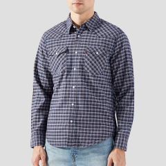 Áo Sơ Mi Levi's Chính Hãng - Men's Long Sleeve Plaid Shirt - Màu Navy | JapanSport 85745-0200