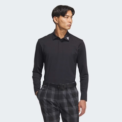 Áo Dài Tay Adidas Nam Chính Hãng - Jacquard Polo Long Sleeve - Màu Đen | JapanSport JN1238