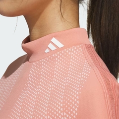 Áo Phông Adidas Nữ Chính Hãng - Big Badge of Sport Short Sleeve Mock Neck Shirt - Màu Hồng | JapanSport HY0918