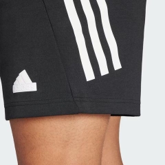 Quần Short Adidas Nam Chính Hãng - Men's 3-Stripes Sweat Half Pants - Màu Đen| JapanSport IN3312