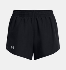 Quần Short Nữ Under Armour Nam Chính Hãng - UA Fly-By 3 - Màu Đen | JapanSport 1382438-001