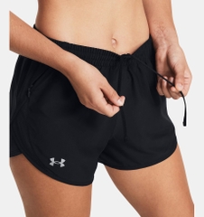 Quần Short Nữ Under Armour Nam Chính Hãng - UA Fly-By 3 - Màu Đen | JapanSport 1382438-001