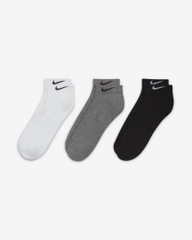 Tất Nike Chính Hãng - Everyday Cushioned - Đen/Trắng/Xám | JapanSport SX7670-964