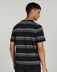 Áo Phông Puma Chính hãng -  Squad Striped T-Shirt  - Màu Đen | JapanSport 676014-01