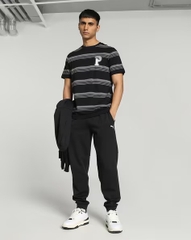 Áo Phông Puma Chính hãng -  Squad Striped T-Shirt  - Màu Đen | JapanSport 676014-01