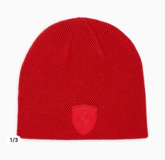 Mũ len Puma Chính Hãng - Scuderia Ferrari Logo Red Beanie - Màu Đỏ | JapanSport 025545-02