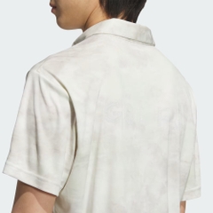 Áo Polo nam Adidas Chính Hãng - Short-Sleeve Printed Pattern - Màu Trắng Kem | JapanSport JE7142