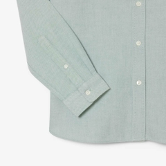 Áo Sơ Mi Lacoste Chính Hãng - Regular Fit Oxford Shirt- Màu Green| JapanSport CH1911-51-737