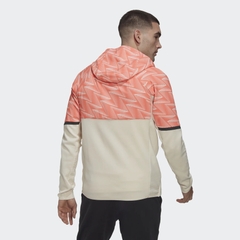 Áo khoác hoodie Adidas Nam Chính Hãng - Designed for Gameday Full-Zip Hoodie - Đỏ/Trắng | JapanSport HL3851