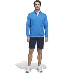 Áo Dài Tay Adidas Nam Chính Hãng - Ultimate365+ Climawarm Brushed Quarter-zip - Màu Xanh | JapanSport KC1119
