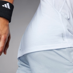 Áo Phông Adidas Nam Chính Hãng - Own the Run 3-Stripes Tee - Màu Trắng  | JapanSport IQ3835