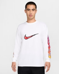 Áo Khoác Nike Chính Hãng - Long-Sleeve T-Shirt - Màu Trắng | JapanSport IB7539-100