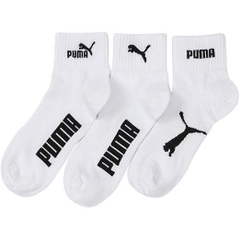Set 3 đôi Tất Puma Chính Hãng - Socks with Odor Control - Màu Trắng | JapanSport 92823999-235