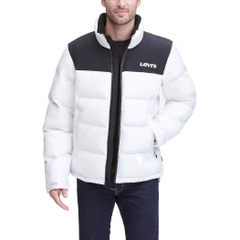 Áo Khoác Levi's Chính Hãng - Arctic Cloth Retro Bubble Puffer Jacket - Màu Trắng | JapanSport LM2RP715-whb
